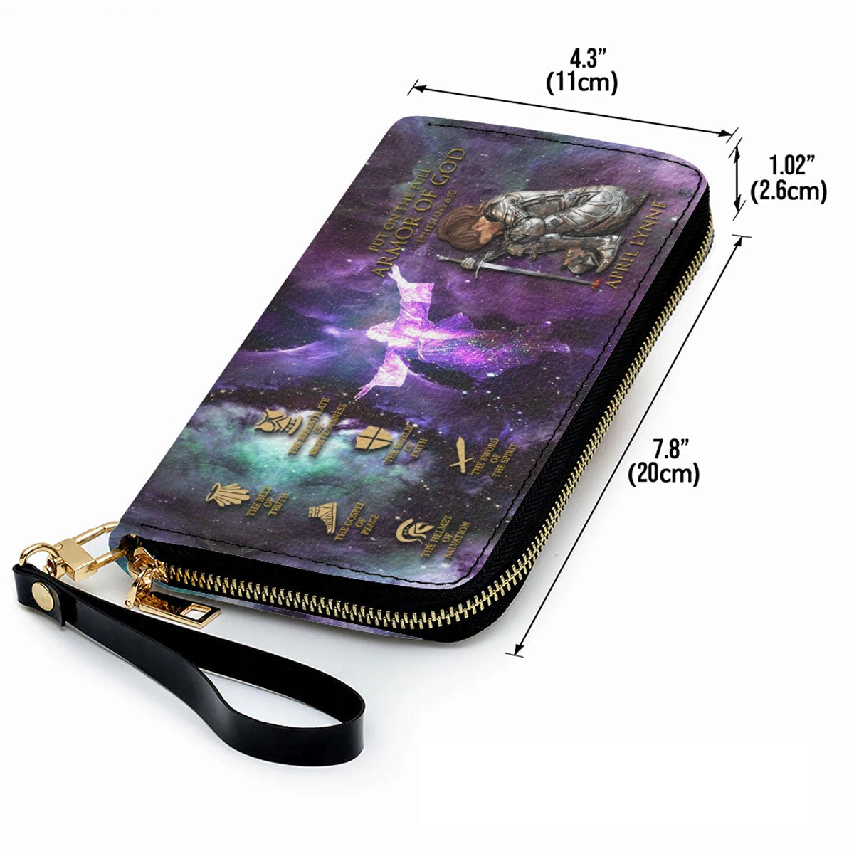 Personalized Armor of God Leather Handbag Set