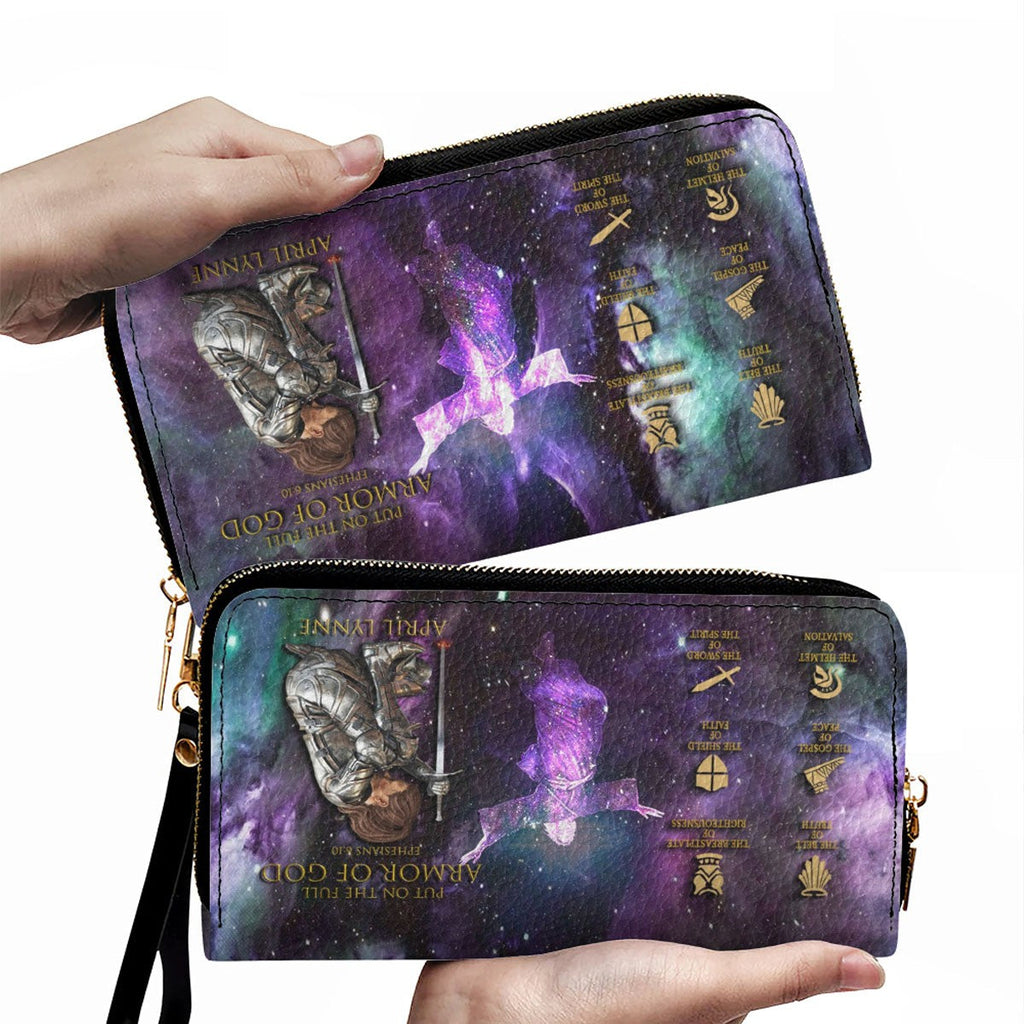 Personalized Armor of God Leather Handbag Set