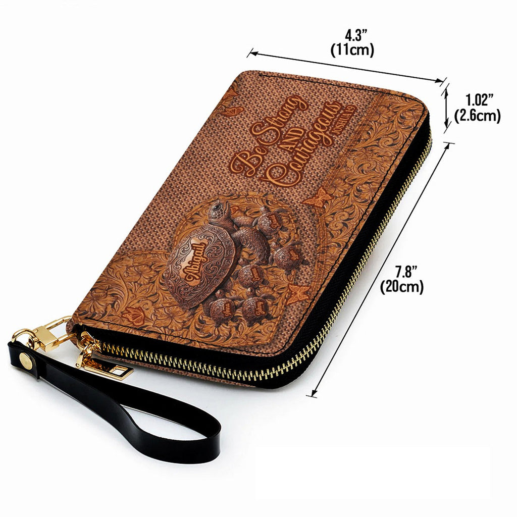 Personalized Western Turtle Leather Handbag