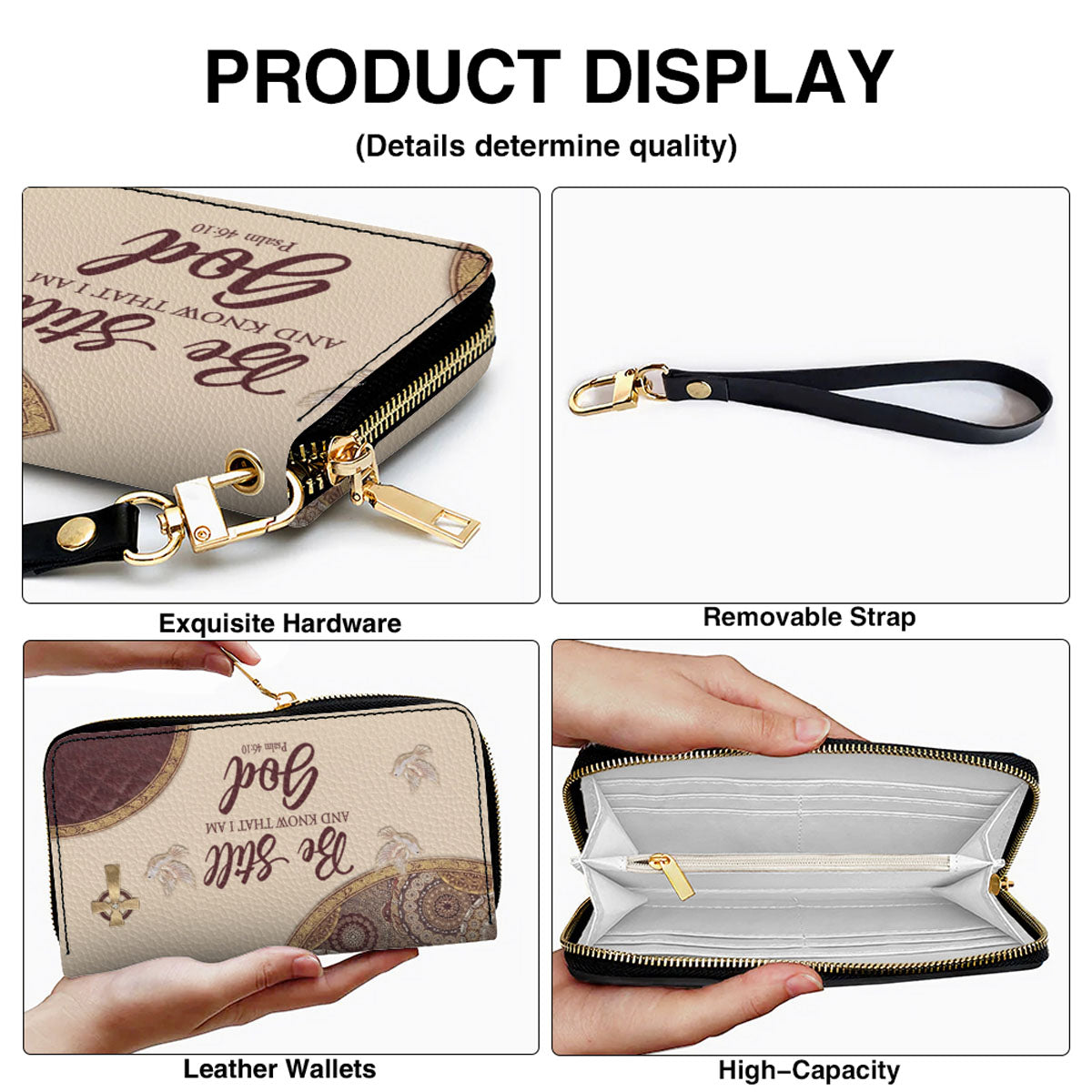 Personalized Bible Verse Handbag & Wallet Set