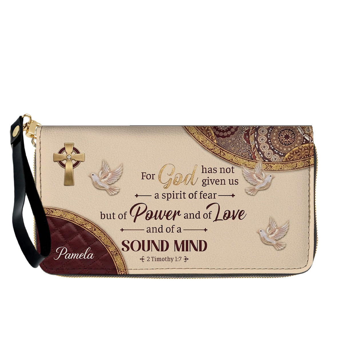 Personalized Bible Verse Handbag & Wallet Set