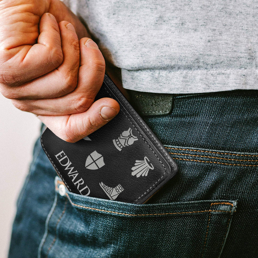 Personalized Armor of God Men's Leather Wallet