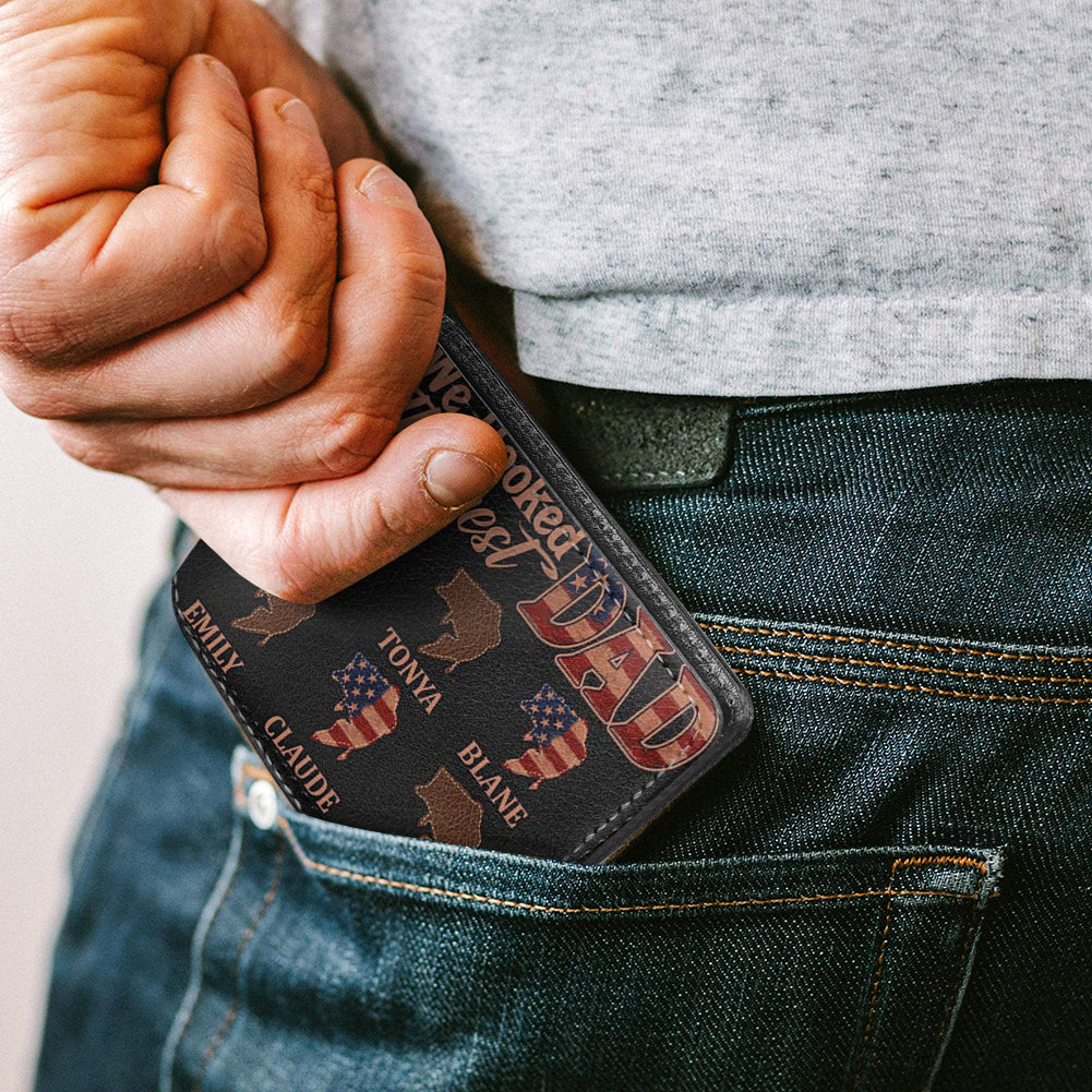 Personalized 'We Hooked The Best Dad' Wallet