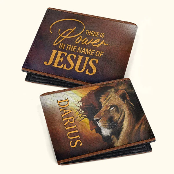 Personalized Armor of God Men's Leather Wallet
