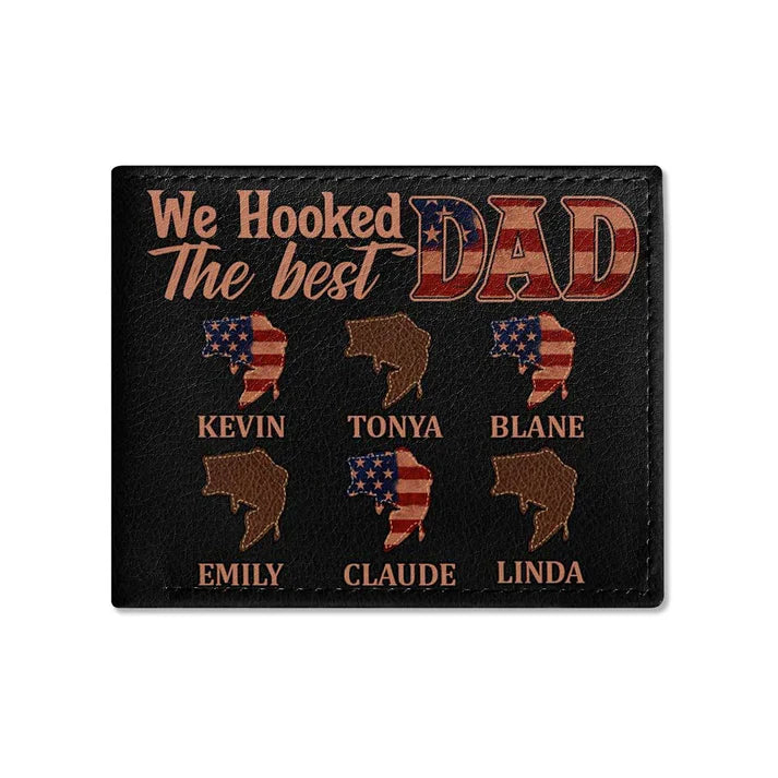 Personalized 'We Hooked The Best Dad' Wallet