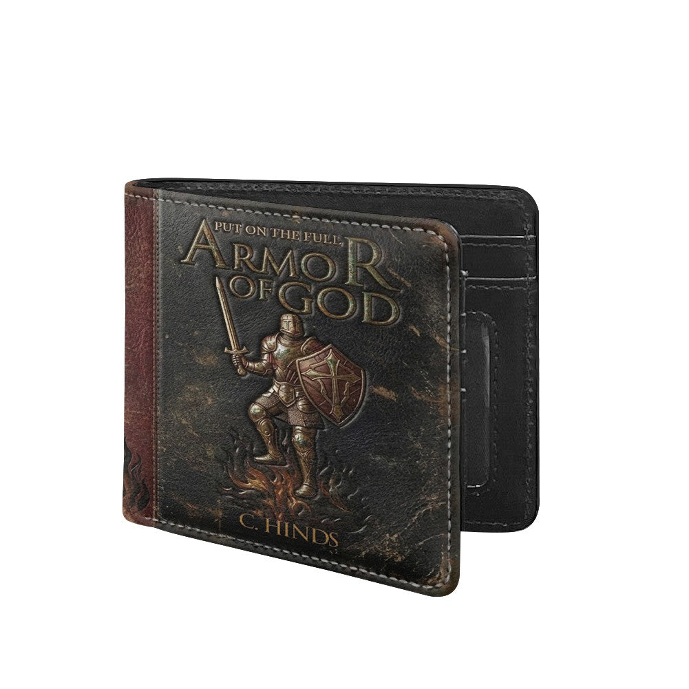 Personalized Armor of God Men's Leather Wallet