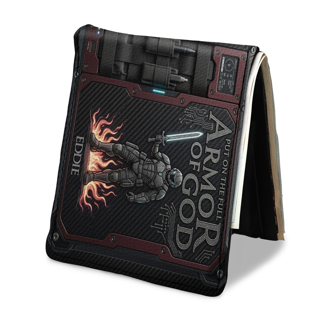 Personalized Armor of God Men's Leather Wallet