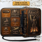 Personalized Armor of God Leather Bible Cover