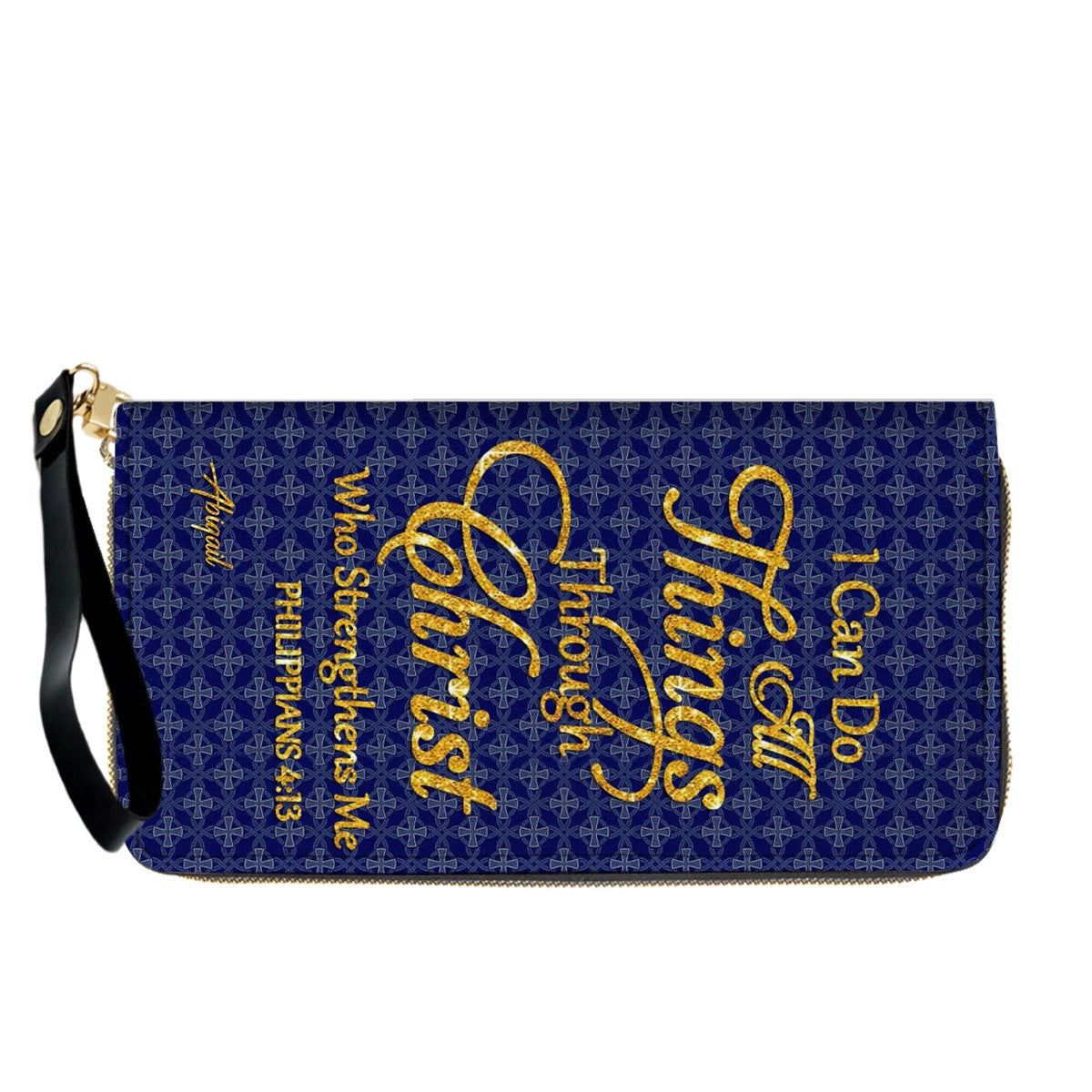 "I Can Do All Things" Leather Tote & Wallet Set