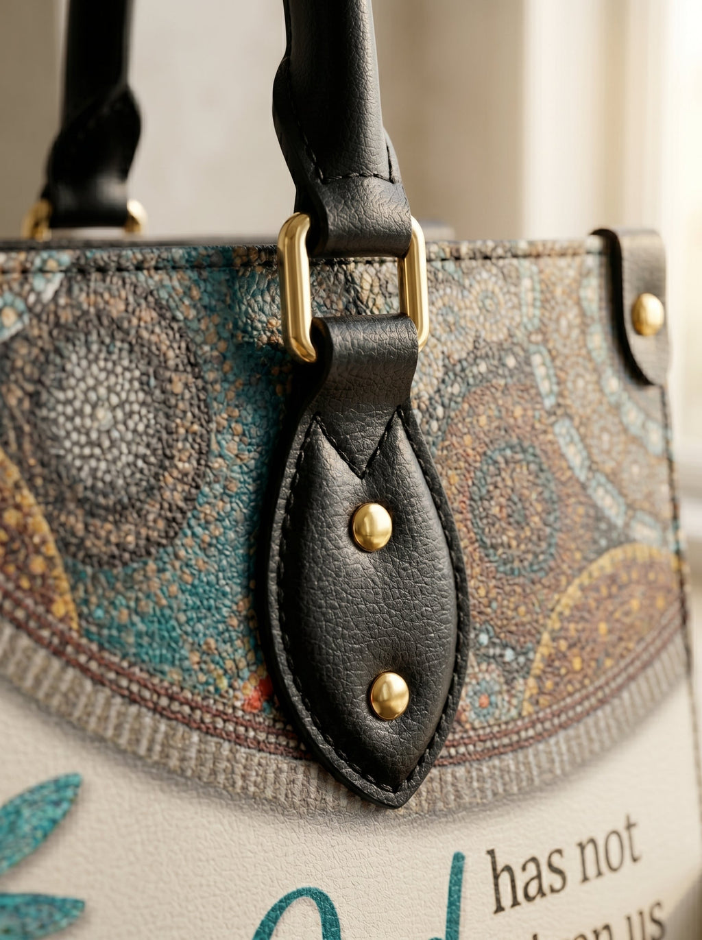 Poise 2 Timothy 1:7 Christian Leather Handbag