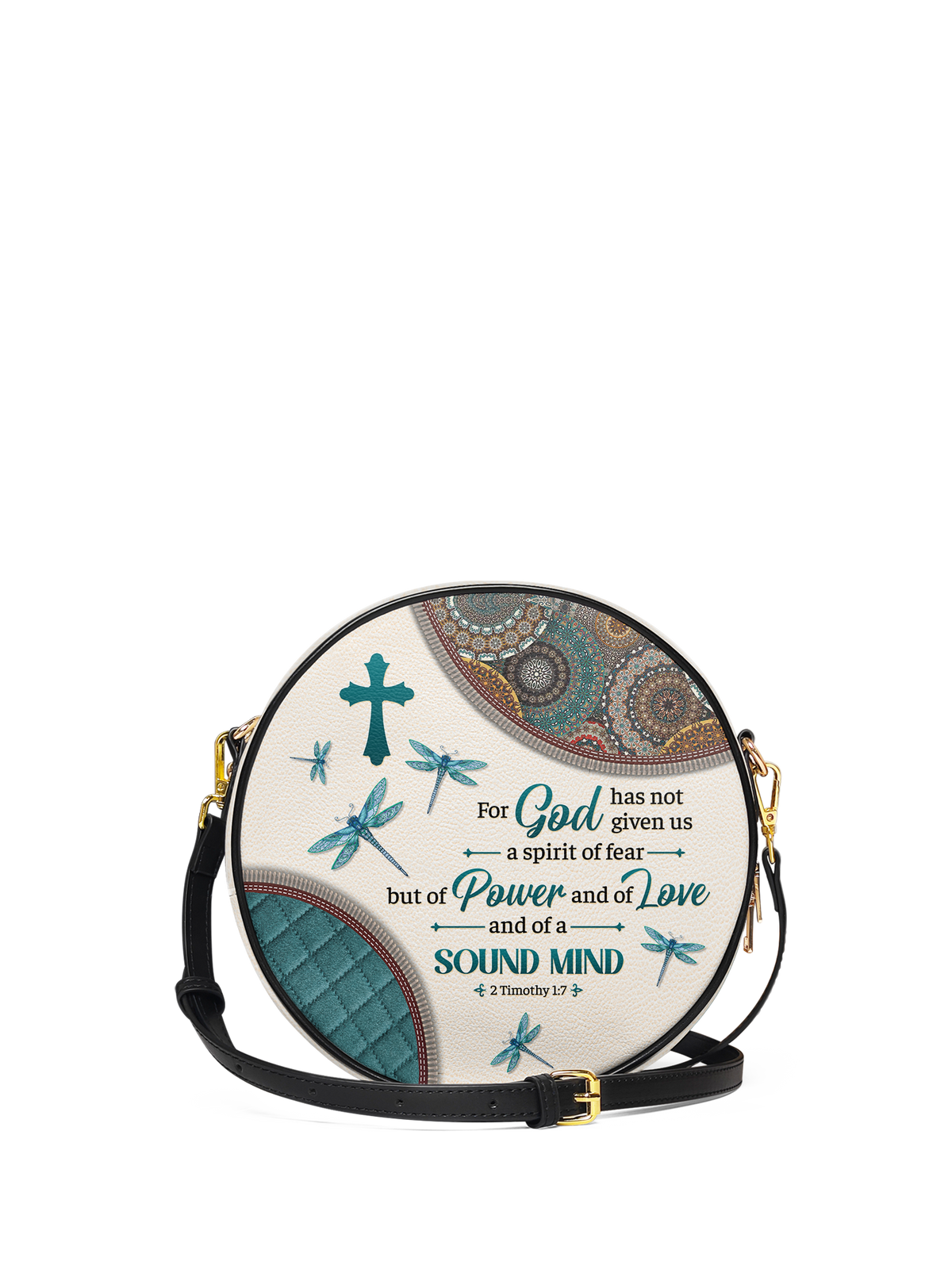 2 Timothy 1:7 Poise Circle Crossbody Bag