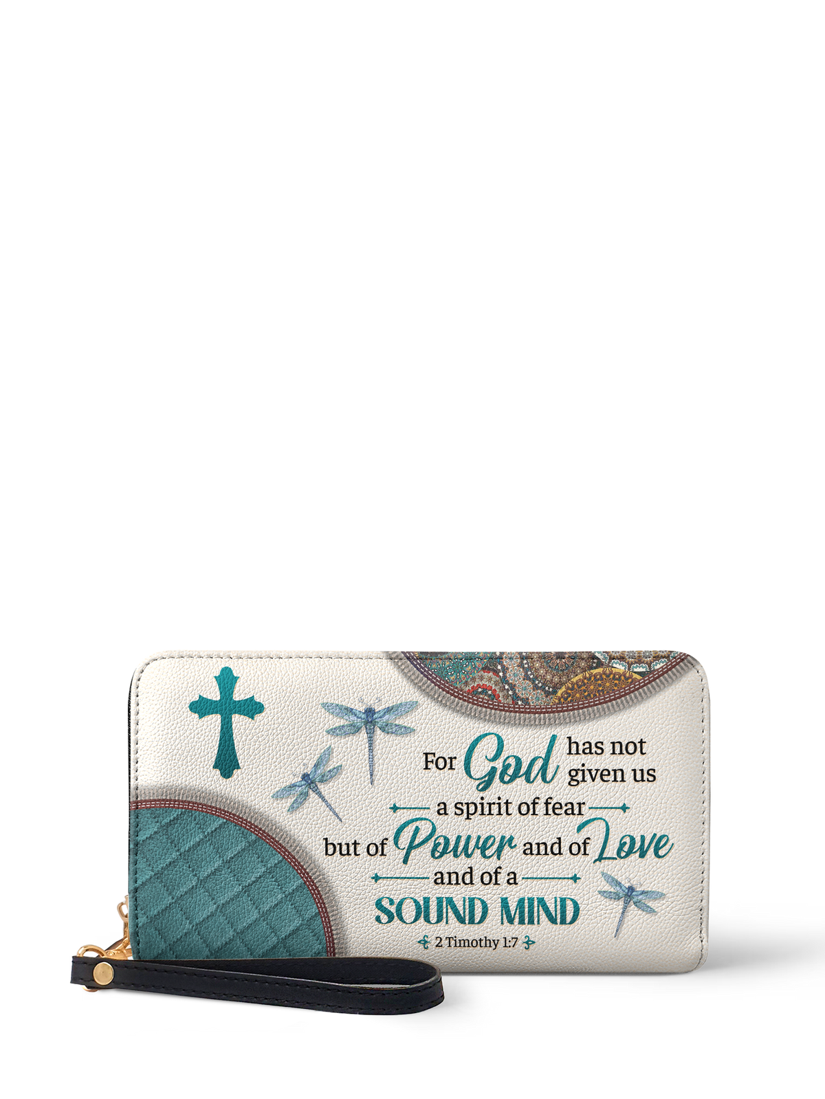 Poise 2 Timothy 1:7 Bible Verse Wallet