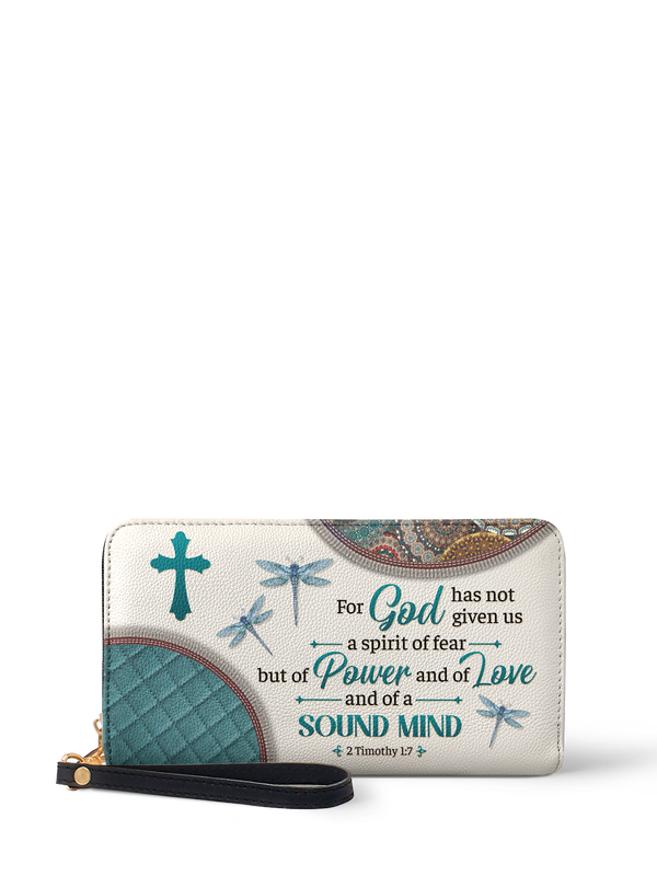Poise 2 Timothy 1:7 Bible Verse Wallet