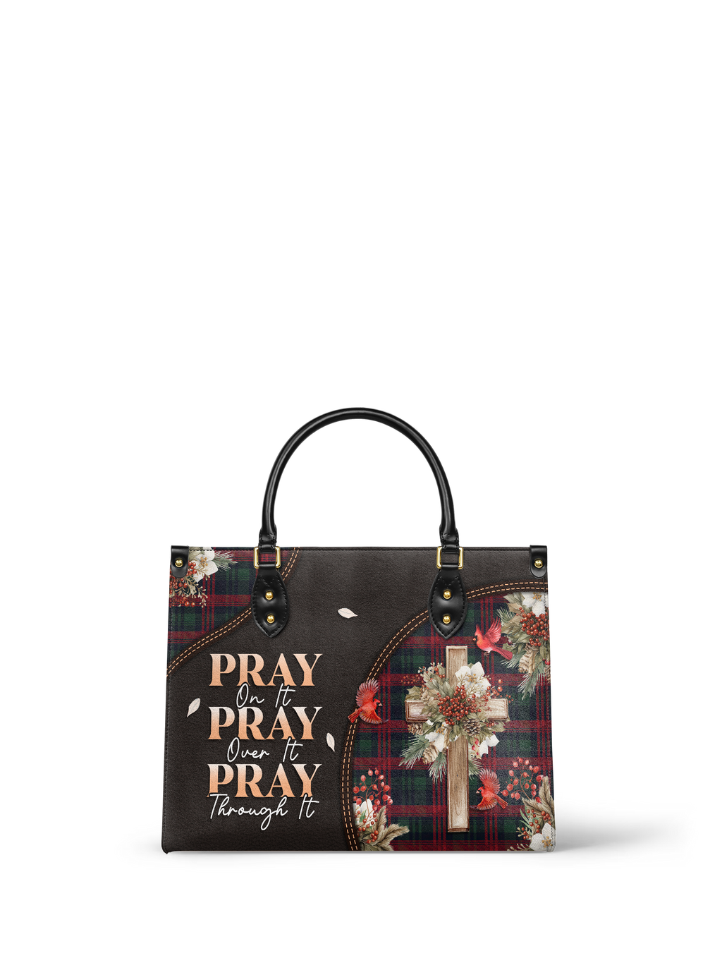 Pray Faith Christian Leather Handbag