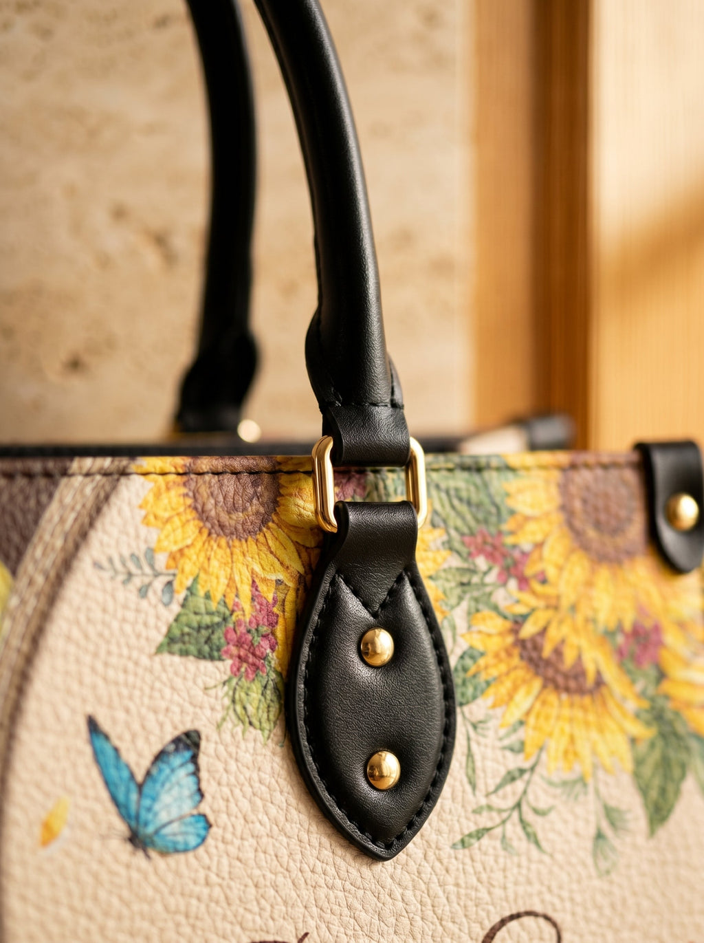 Presence Psalm 46:10 Leather Handbag