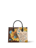 Presence Psalm 46:10 Leather Handbag