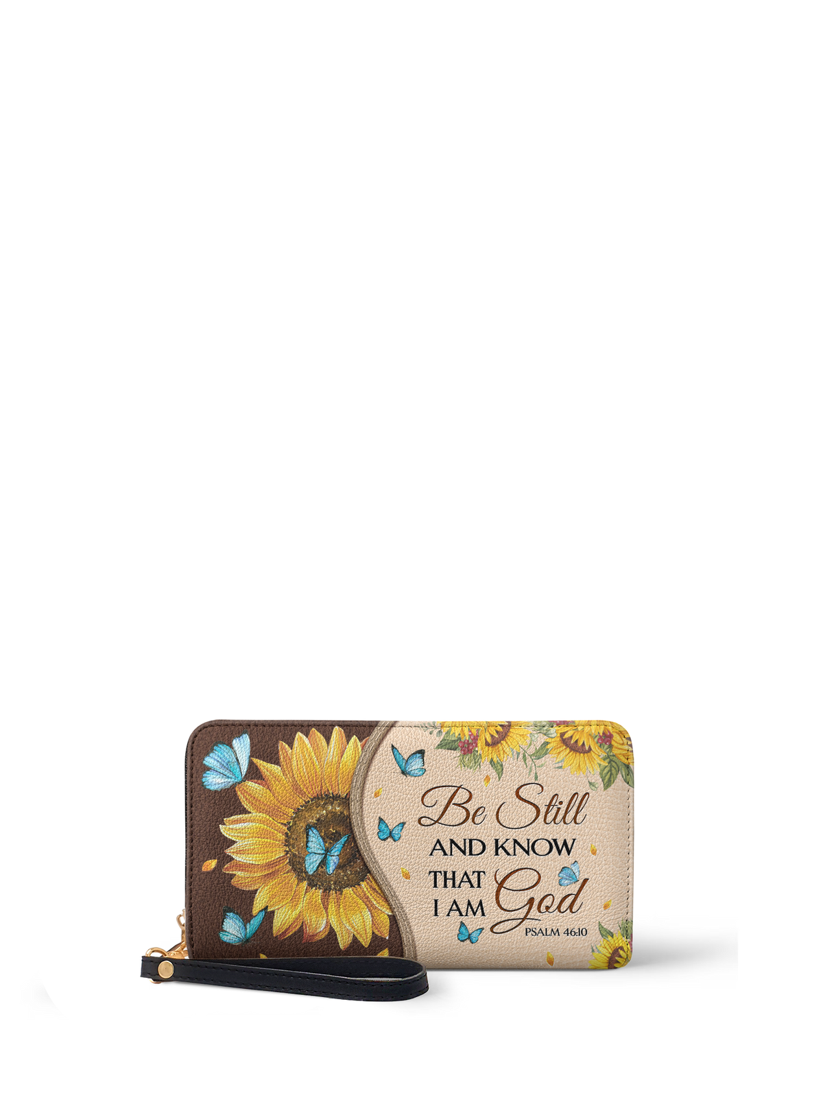 Presence: Psalm 46:10 Leather Wallet