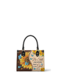 Presence Psalm 46:10 Small Leather Handbag