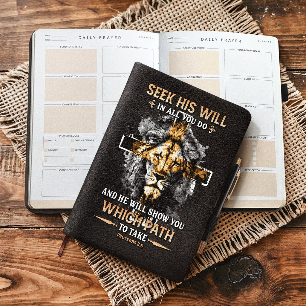 Pathway Proverbs 3:6 Leather Prayer Journal