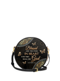 Pure Matthew 5:8 Circle Crossbody Bag