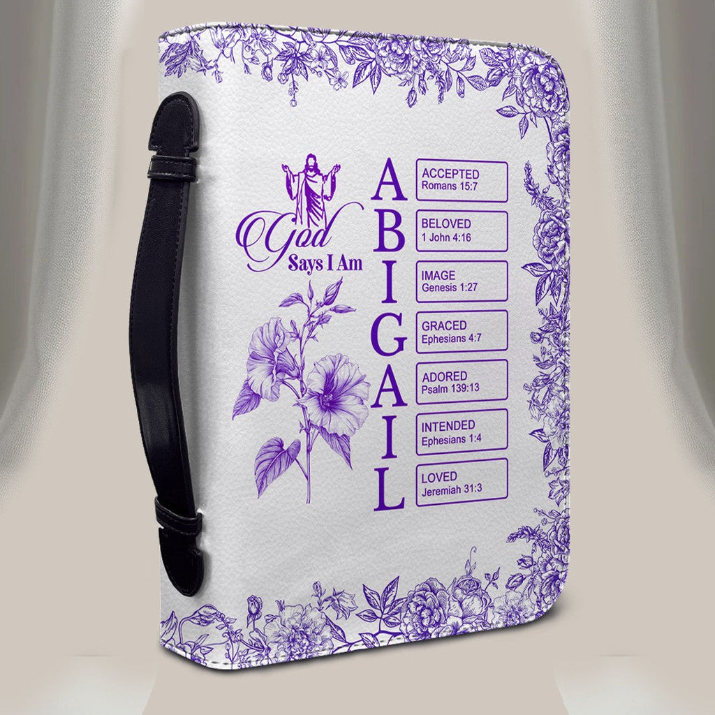 Personalized Name & Birth Flower Bible Cover