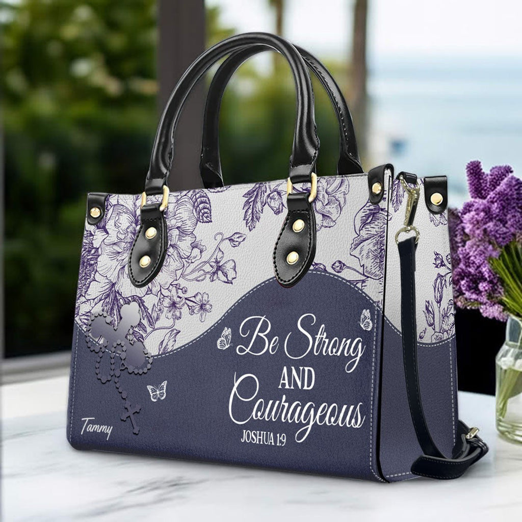 Personalized Bible Verse Leather Handbag