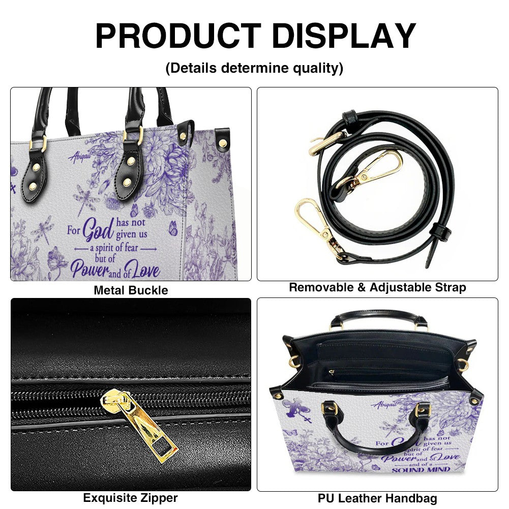 Personalized Christian Leather Handbag