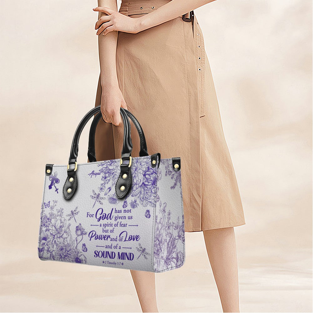 Personalized Christian Leather Handbag