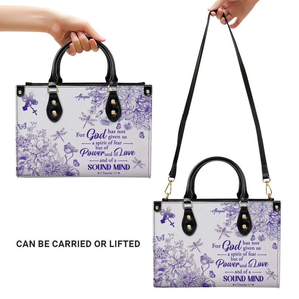 Personalized Christian Leather Handbag