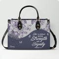 Personalized Bible Verse Leather Handbag