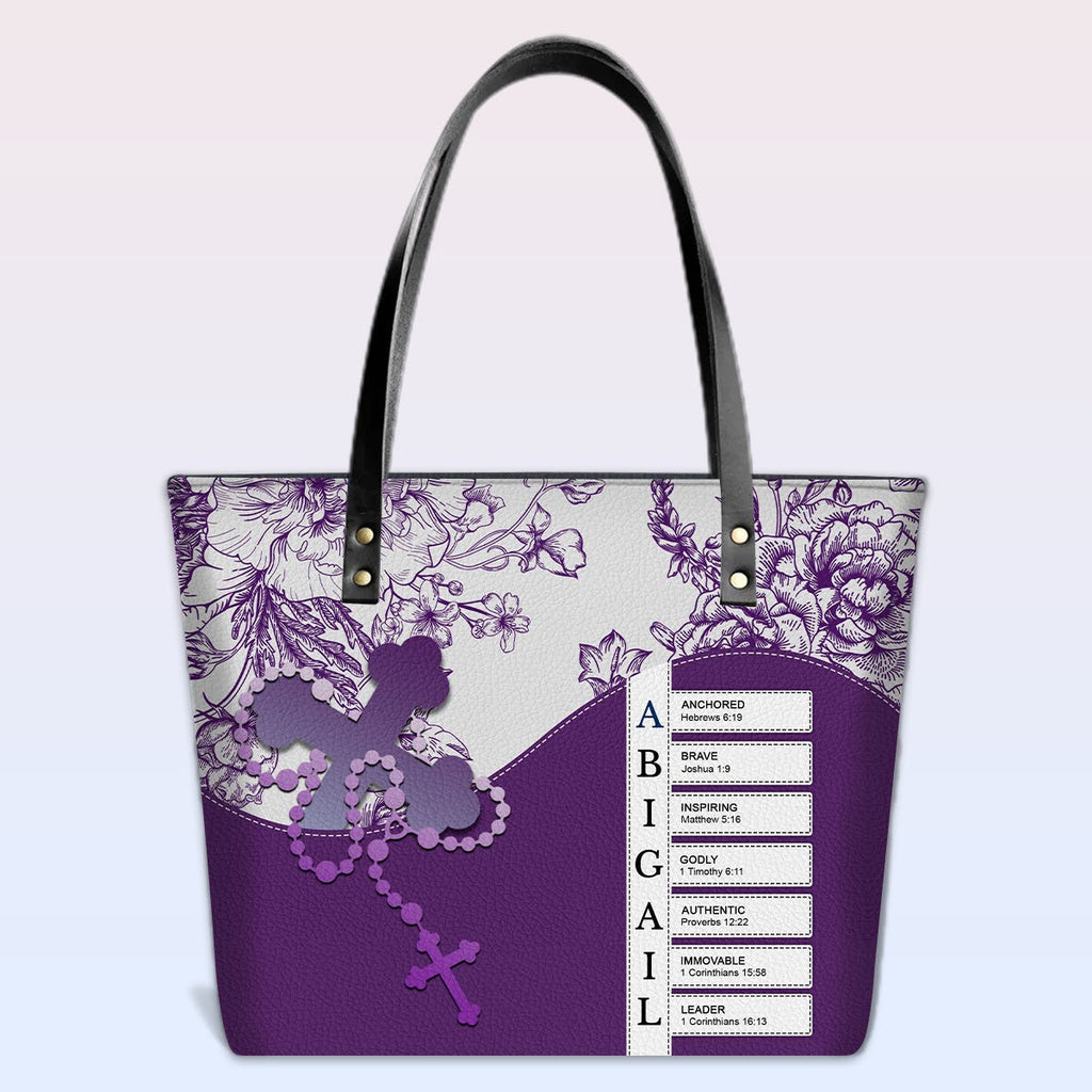 Personalized Christian Bible Verse Tote Bag