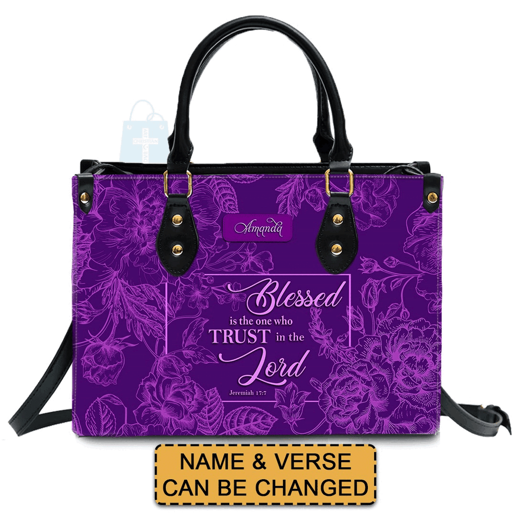 Personalized Christian Leather Handbag