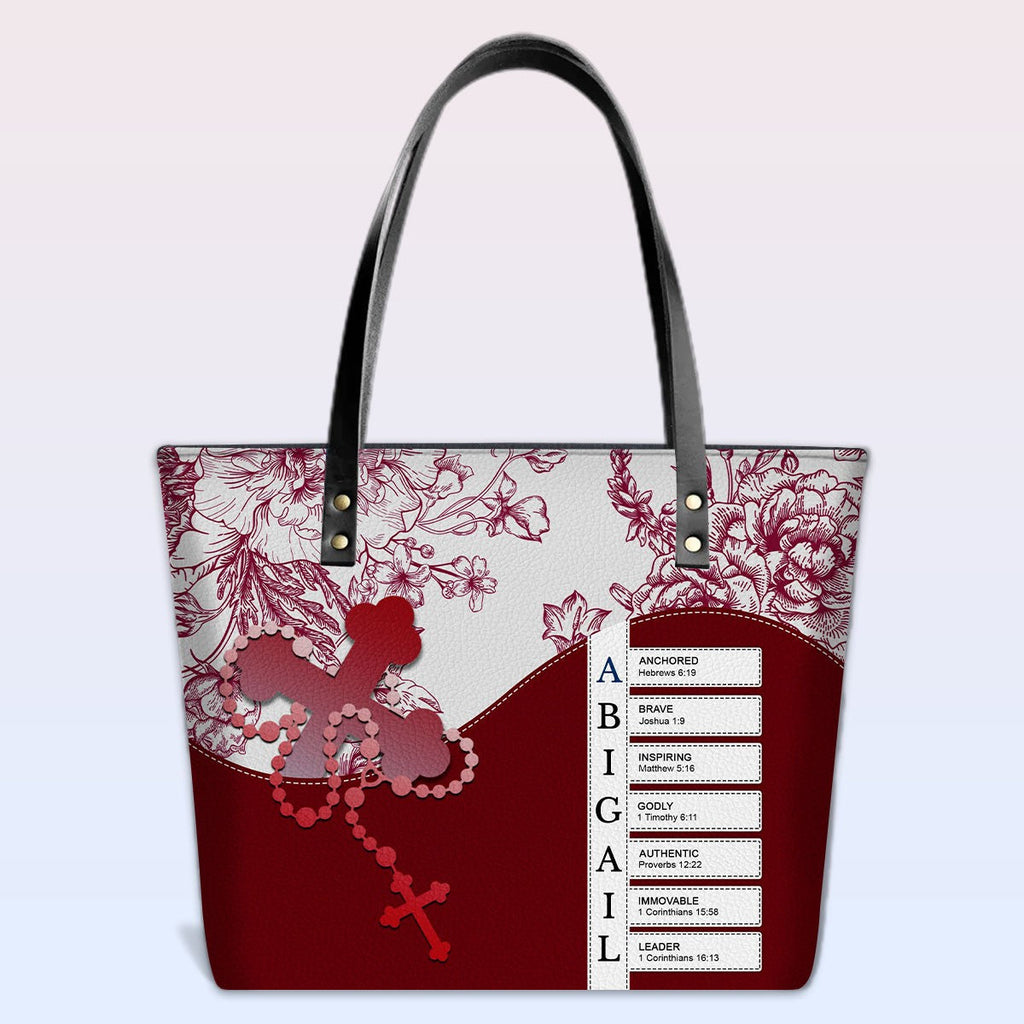 Personalized Christian Bible Verse Tote Bag