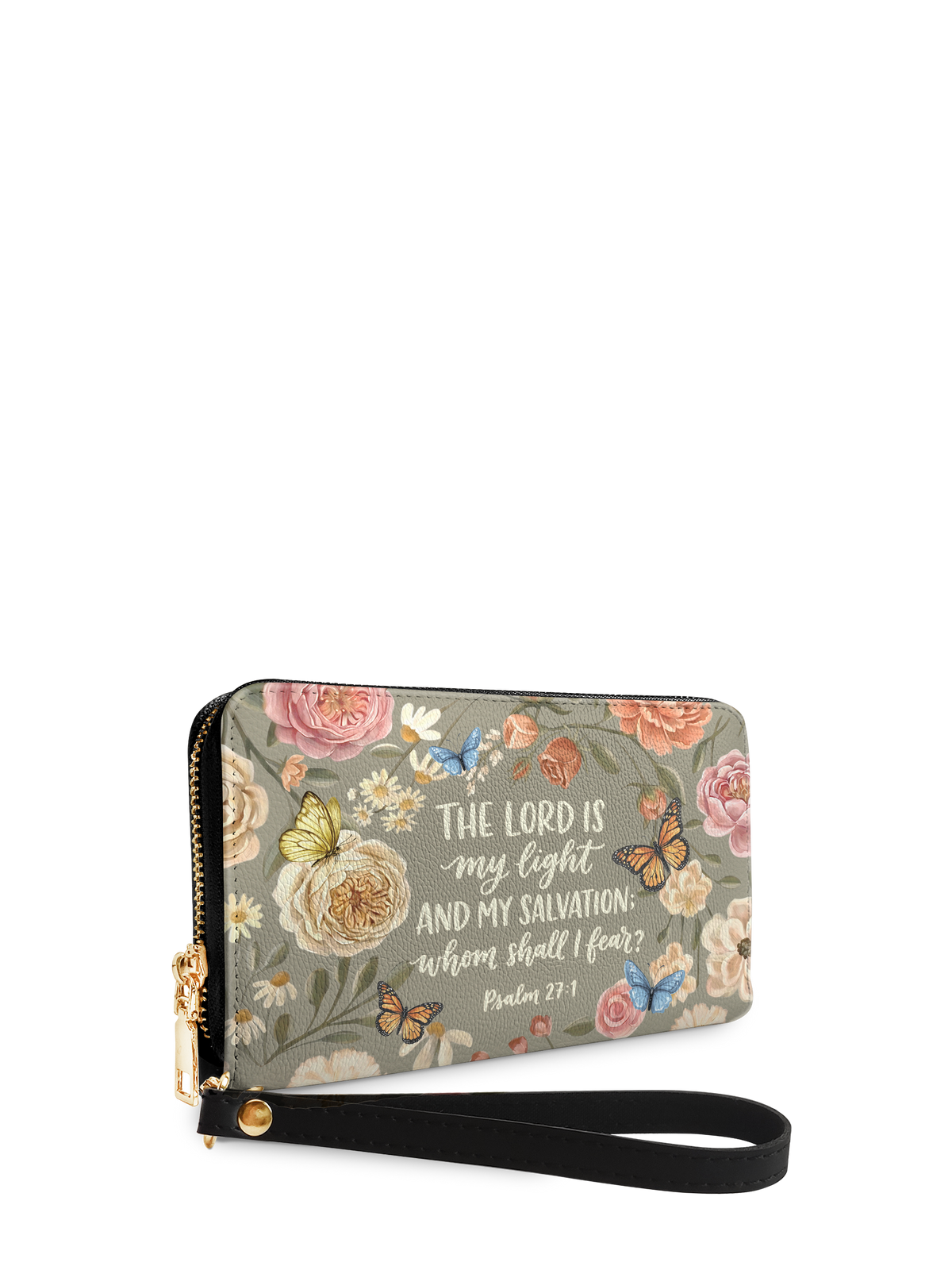 Radiance Psalm 27:1 Zip-Around Wristlet Wallet