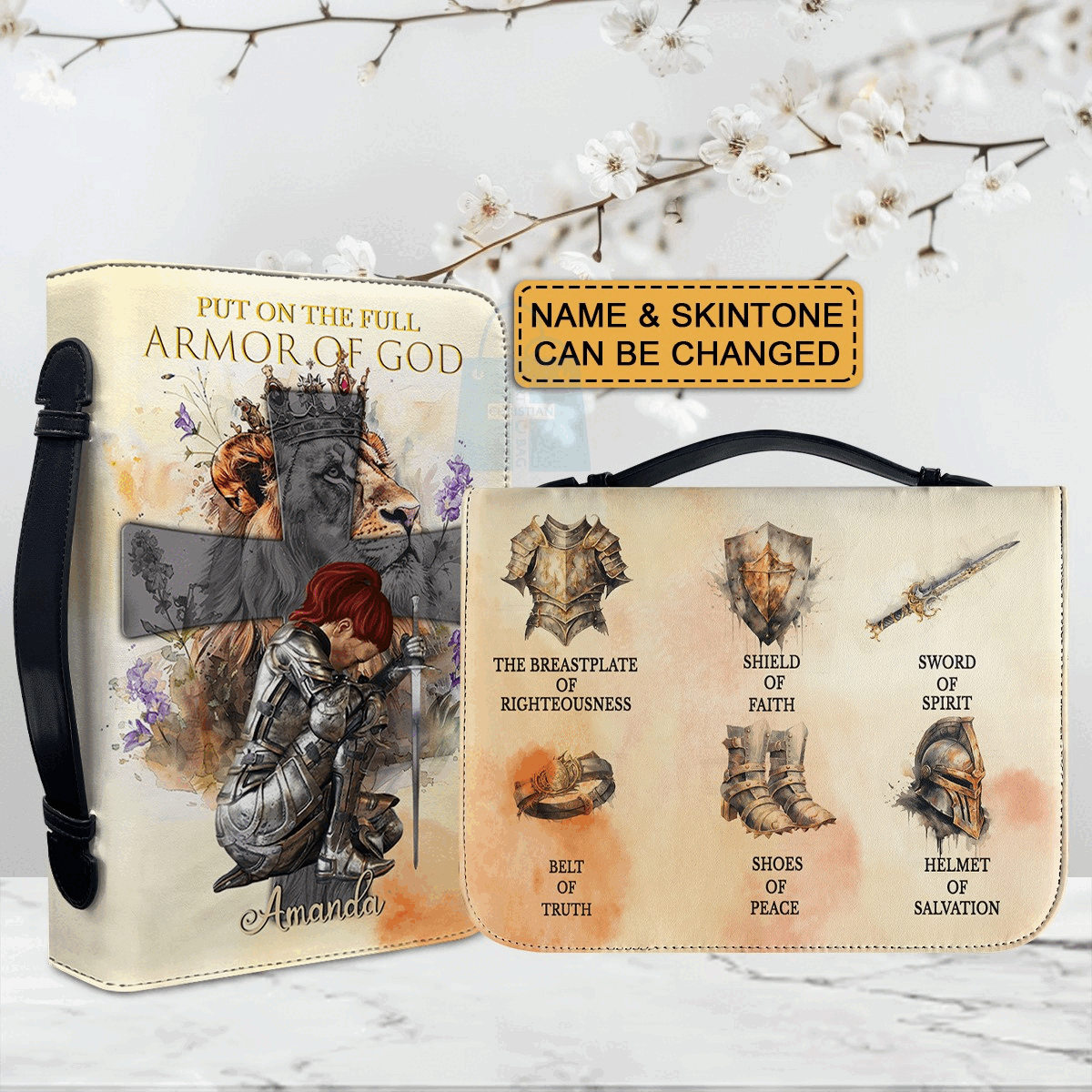 Custom Armor of God Personalized Bible Cover