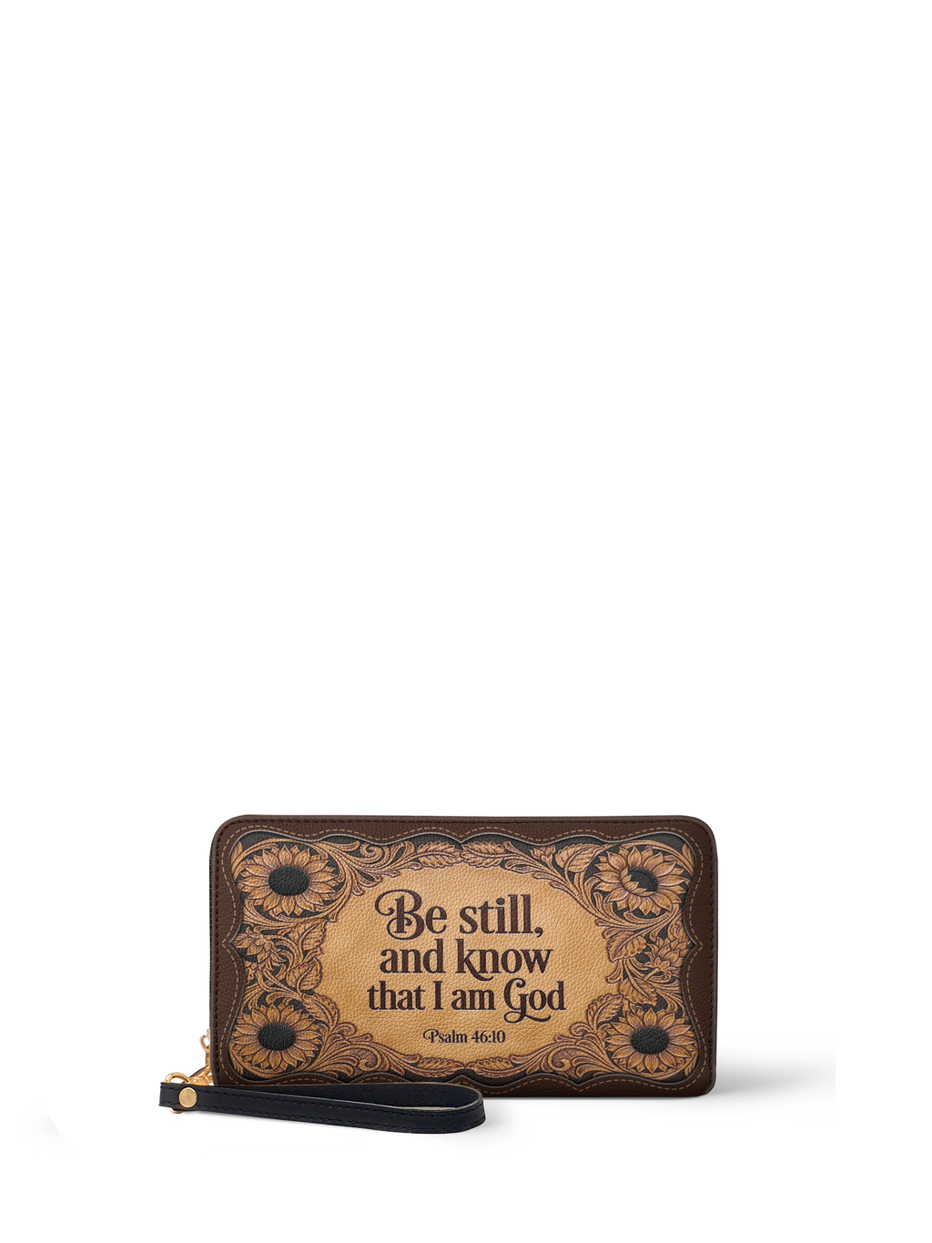 Refuge Psalm 46:10 Zip-Around Wristlet Wallet