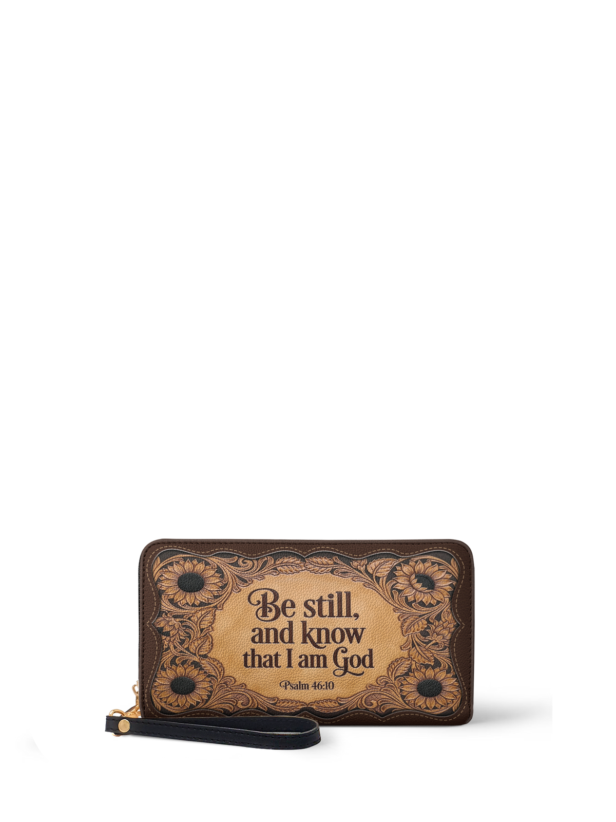 Refuge Psalm 46:10 Zip-Around Wristlet Wallet