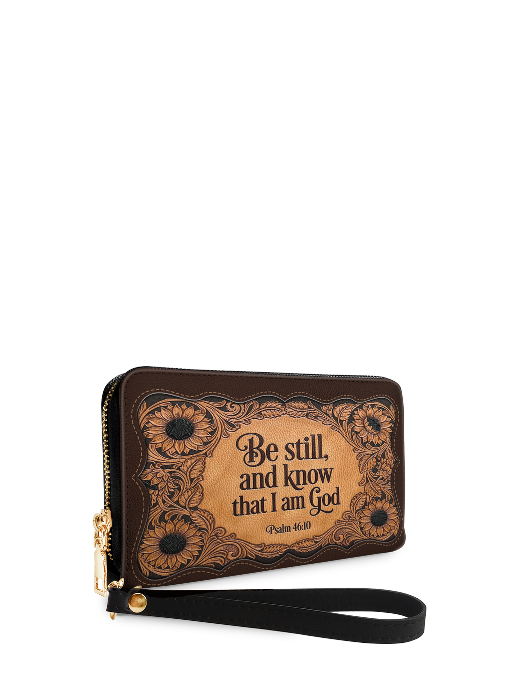 Refuge Psalm 46:10 Zip-Around Wristlet Wallet
