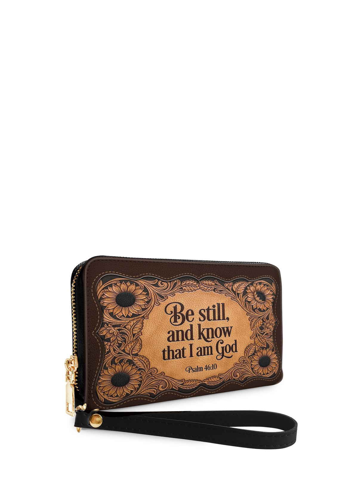 Refuge Psalm 46:10 Zip-Around Wristlet Wallet