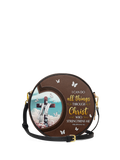 Rise Philippians 4:13 Circle Crossbody Bag