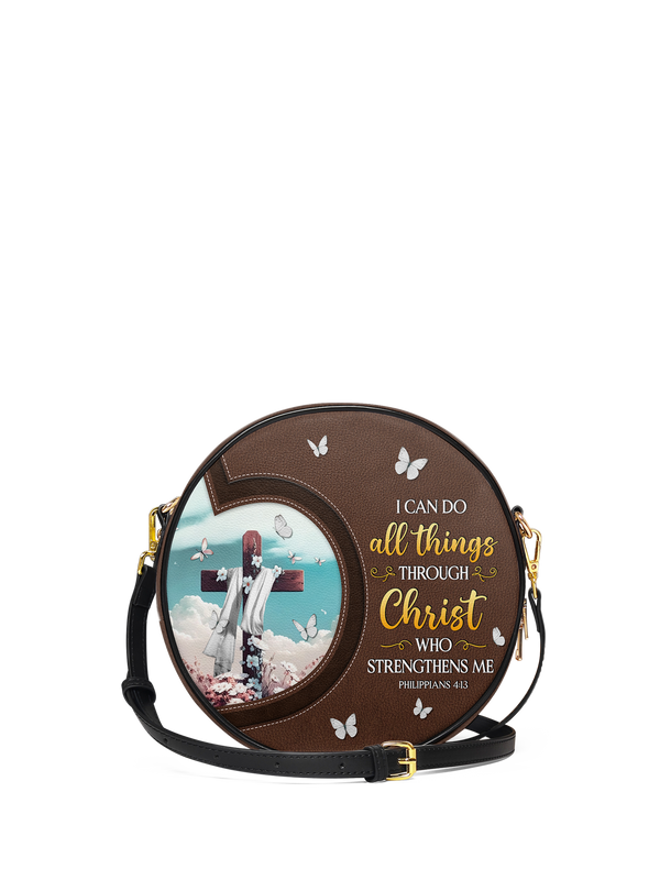 Rise Philippians 4:13 Circle Crossbody Bag