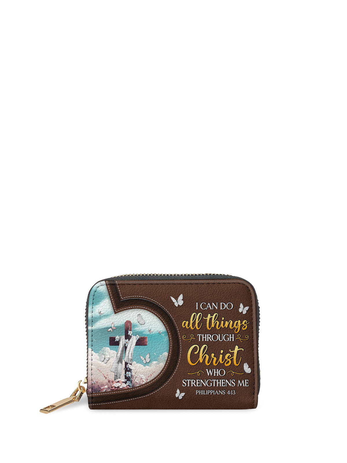 Rise Philippians 4:13 Bible Verse Mini Wallet