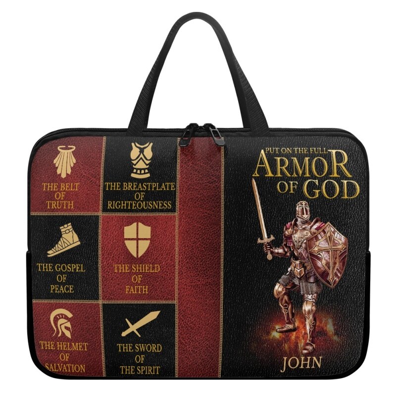 Full Armor of God Personalized Laptop Bag
