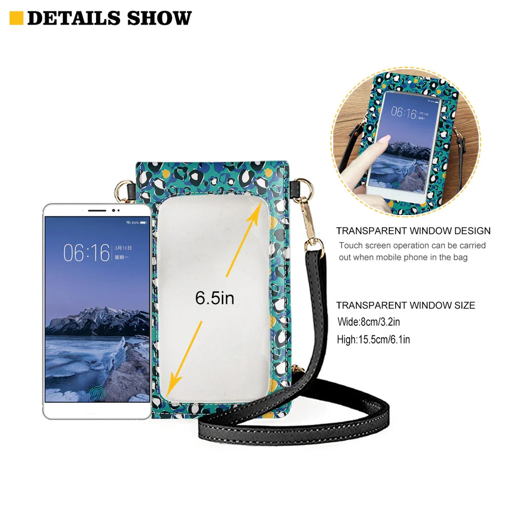 Bible Affirmations Personalized Leather Phone Bag