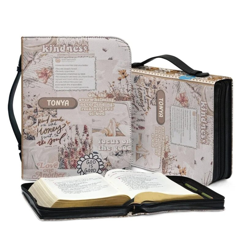 God's Masterpiece Custom Floral Bible Cover