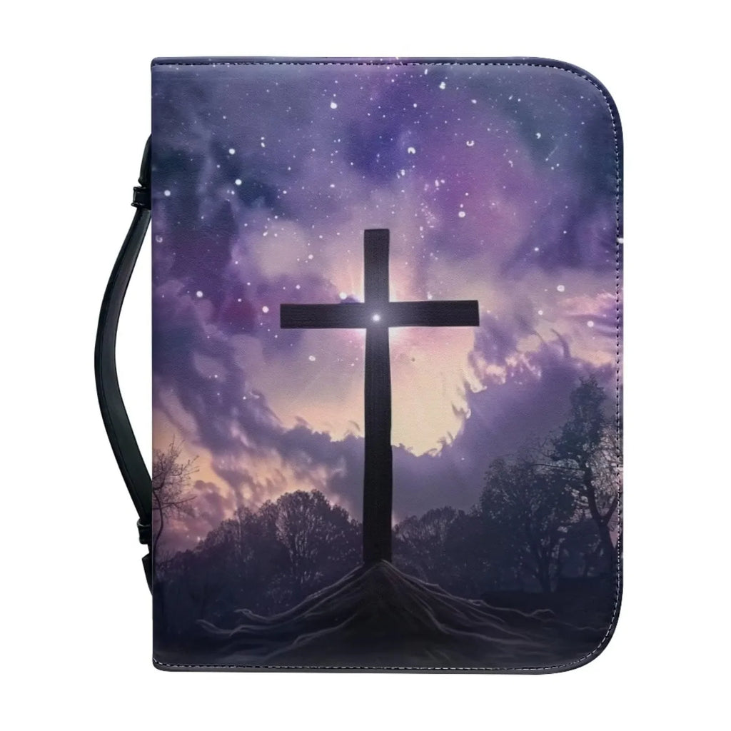 Personalized Faux Leather Bible Cover with Handle