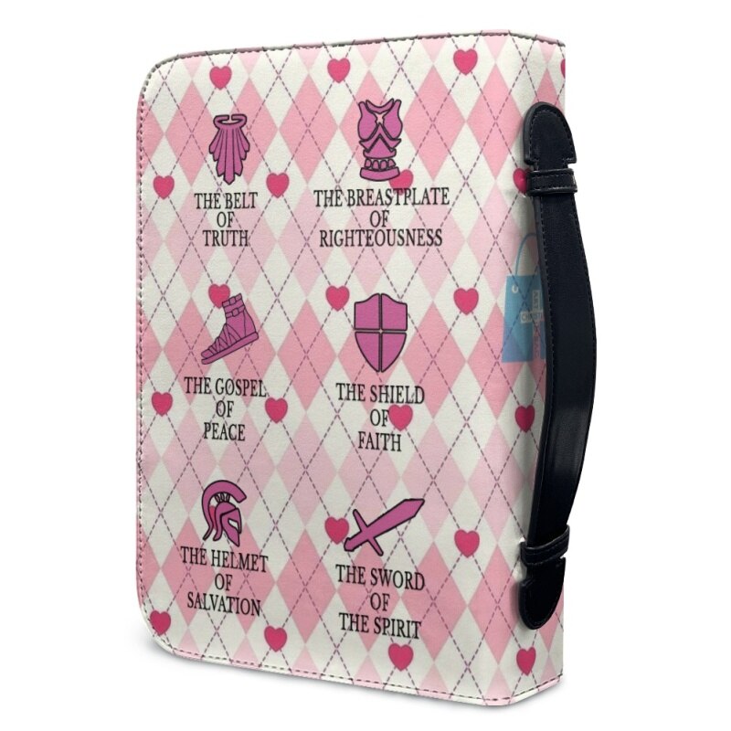 Personalized Armor of God Pink Bible Cover