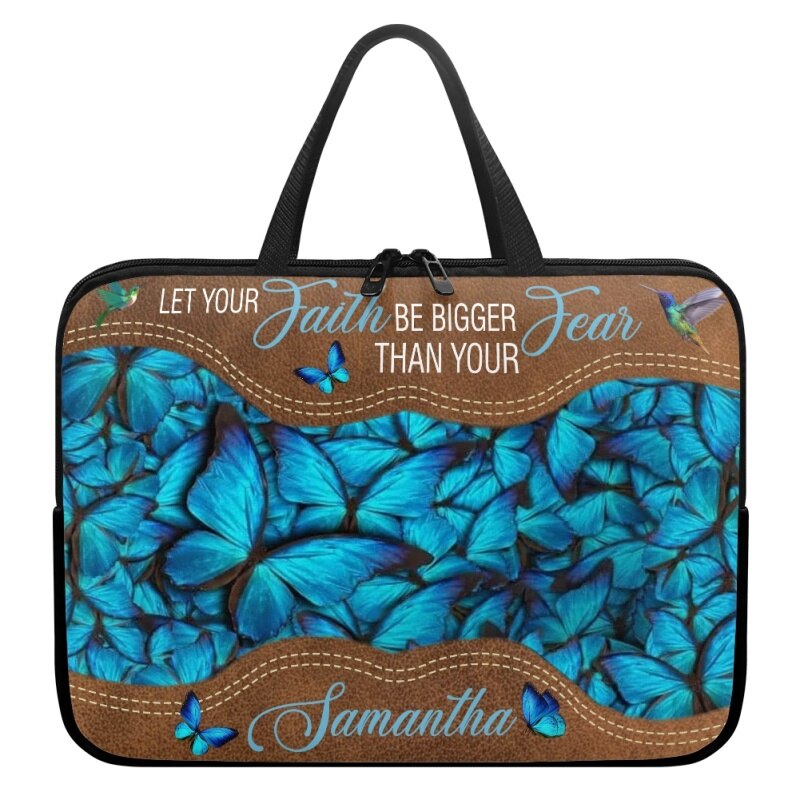 Personalized Faith Over Fear Laptop Bag