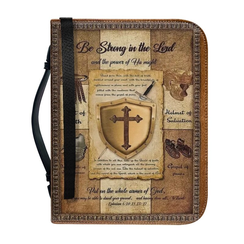 Be Strong in the Lord Personalized Bible Cover