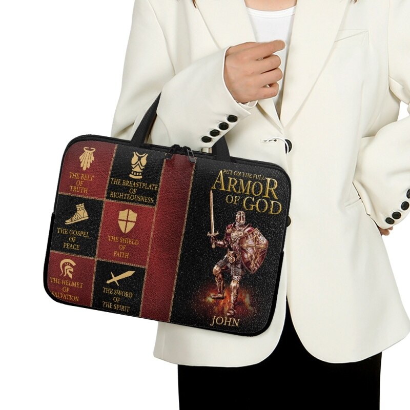 Full Armor of God Personalized Laptop Bag